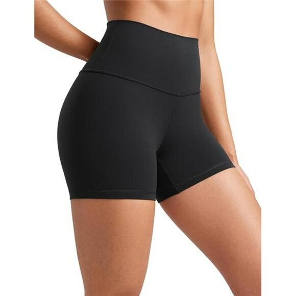 CRZ YOGA Butterluxe Biker Shorts High Waist 4 Inch Workout Yoga Spandex Gym - Picture 5 of 5